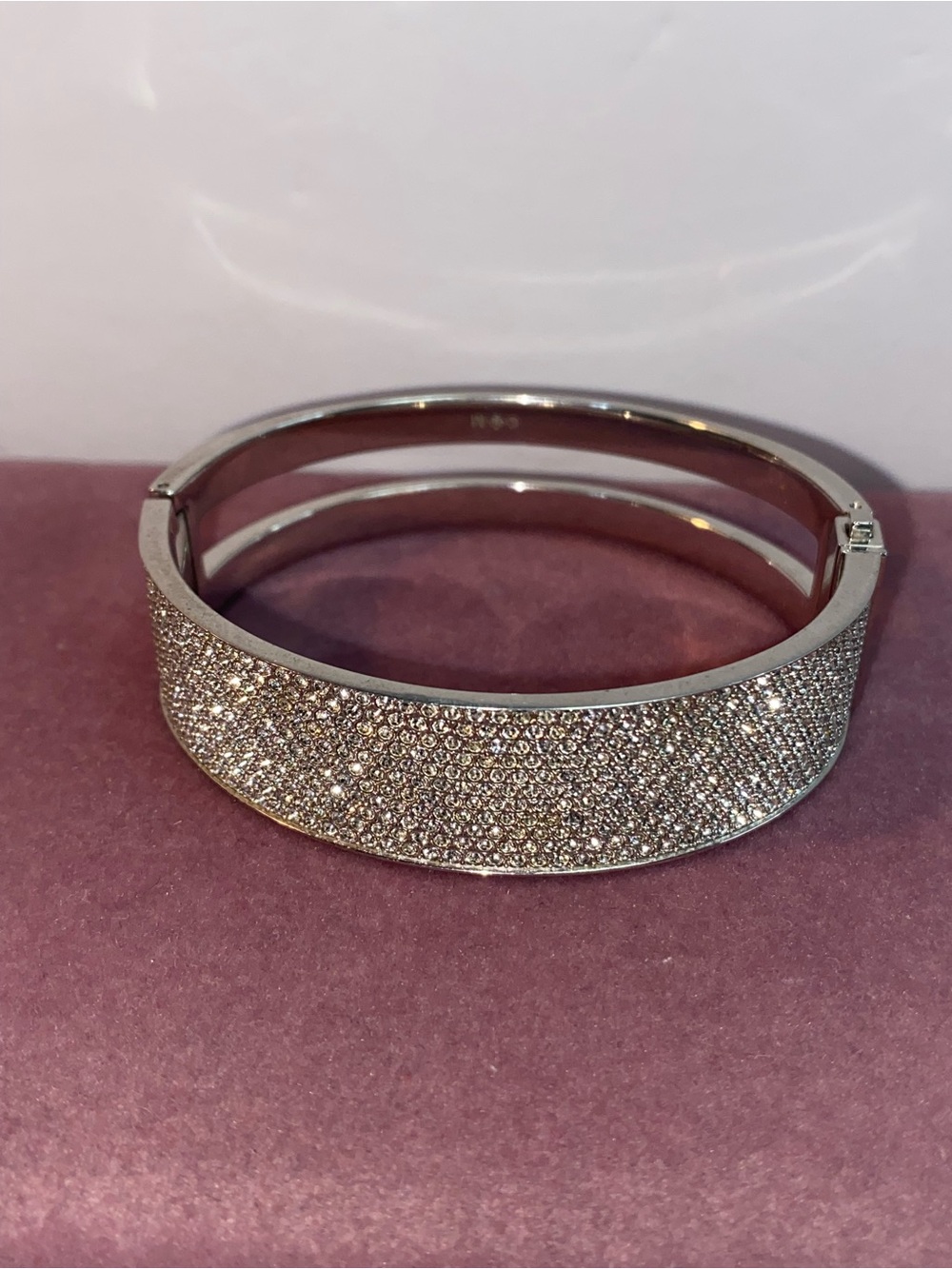 Swarovski crystal pavé cuff bracelet